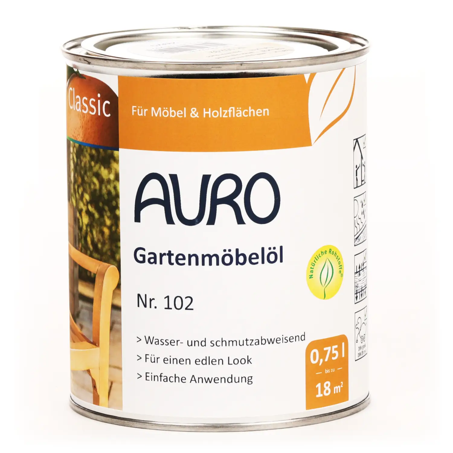 Gartenmöbelöl Classic Nr. 102 Natur 0,75 l