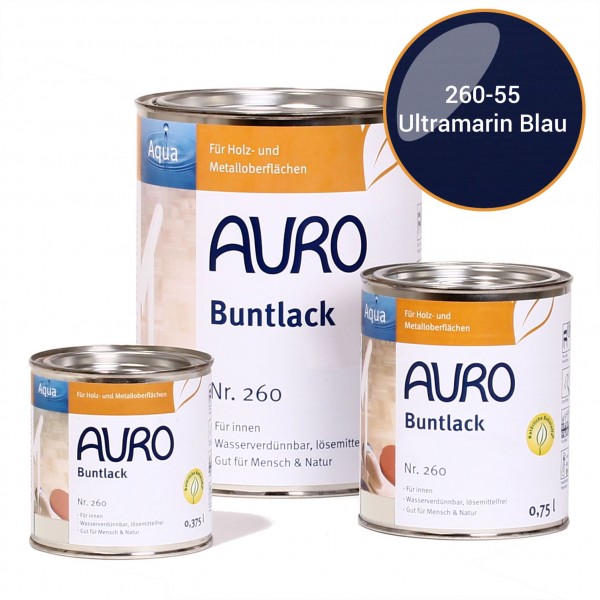 Buntlack, glänzend, Nr. 250 Ultramarin-Blau, Innen- und Außenbereich