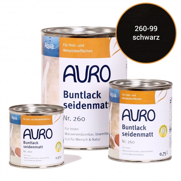 Buntlack, seidenmatt Nr. 260 Schwarz