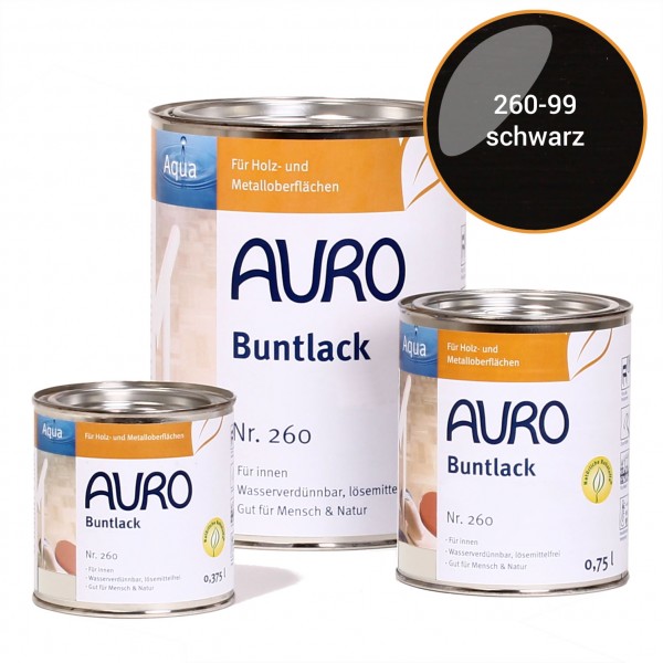 Buntlack, glänzend, Nr. 250 Schwarz, Innen- und Außenbereich