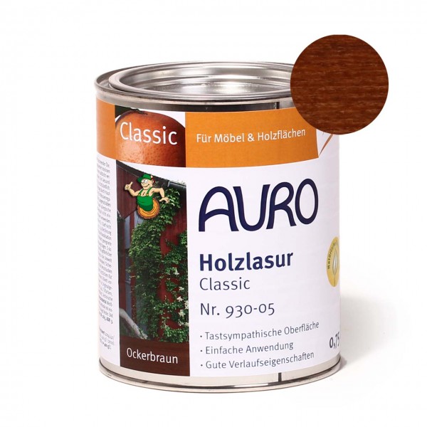 Holzlasur, Classic, Nr. 930-05 Ocker-Braun