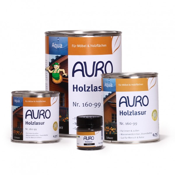 Holzlasur, Aqua, Nr. 160-99 Schwarz