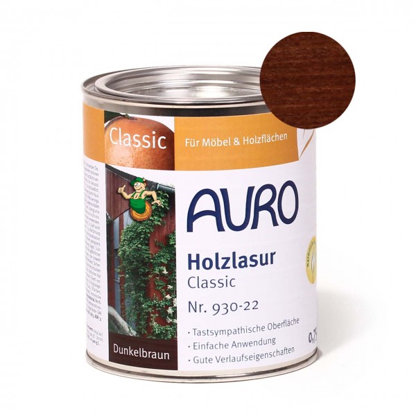 Holzlasur, Classic, Nr. 930-22 Dunkelbraun