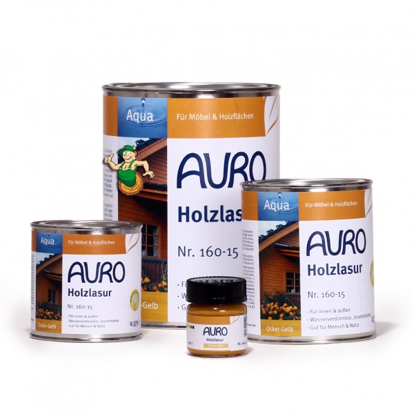 Holzlasur, Aqua, Nr. 160-15 Ocker-Gelb
