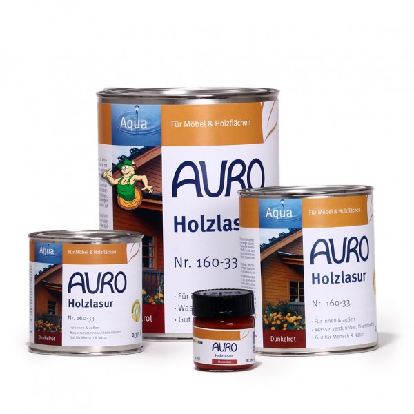 Holzlasur, Aqua, Nr. 160-33 Dunkelrot
