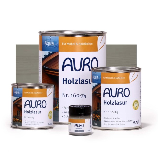 Holzlasur, Aqua, Nr. 160-74 Grau