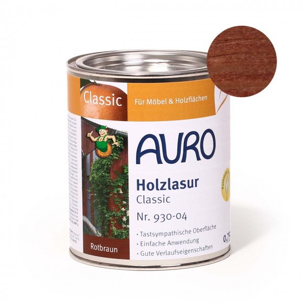 Holzlasur, Classic, Nr. 930-04 Rotbraun